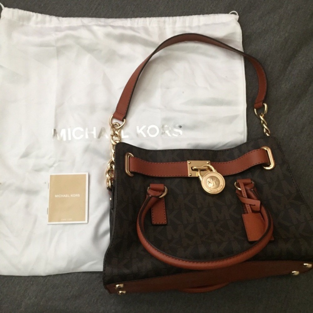 MOVING SALE - Michael Kors MK Logo Satchel Bag